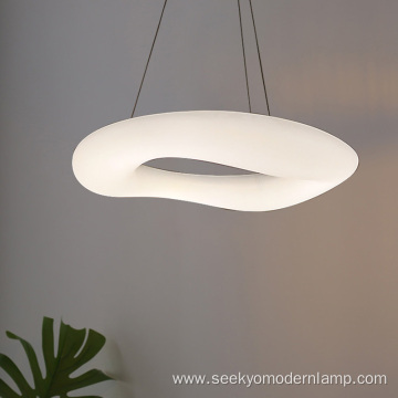 Pendant Lamp Round White Acrylic Chandelier Hanging Lamps
